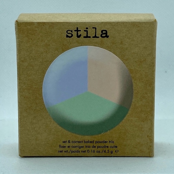 Stila Set & Correct Baked Powder Trio-The Correctors Brand New 0.16oz - Picture 2 of 7